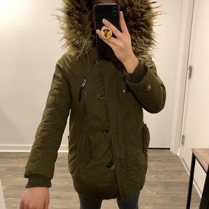 Zara Coat with Fur Hood